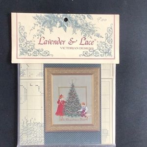 Lavender & Lace vintage cross stitch pattern